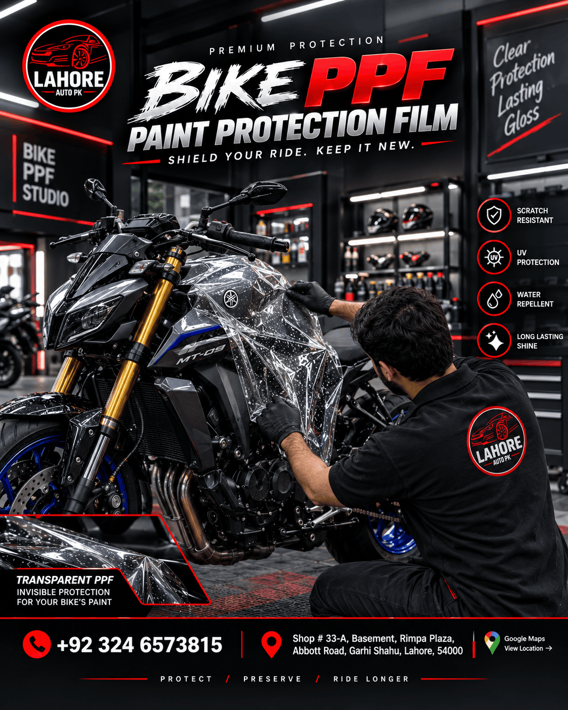 Sports Bike PPF in Lahore – Premium Protection for 150cc to 200cc Bikes